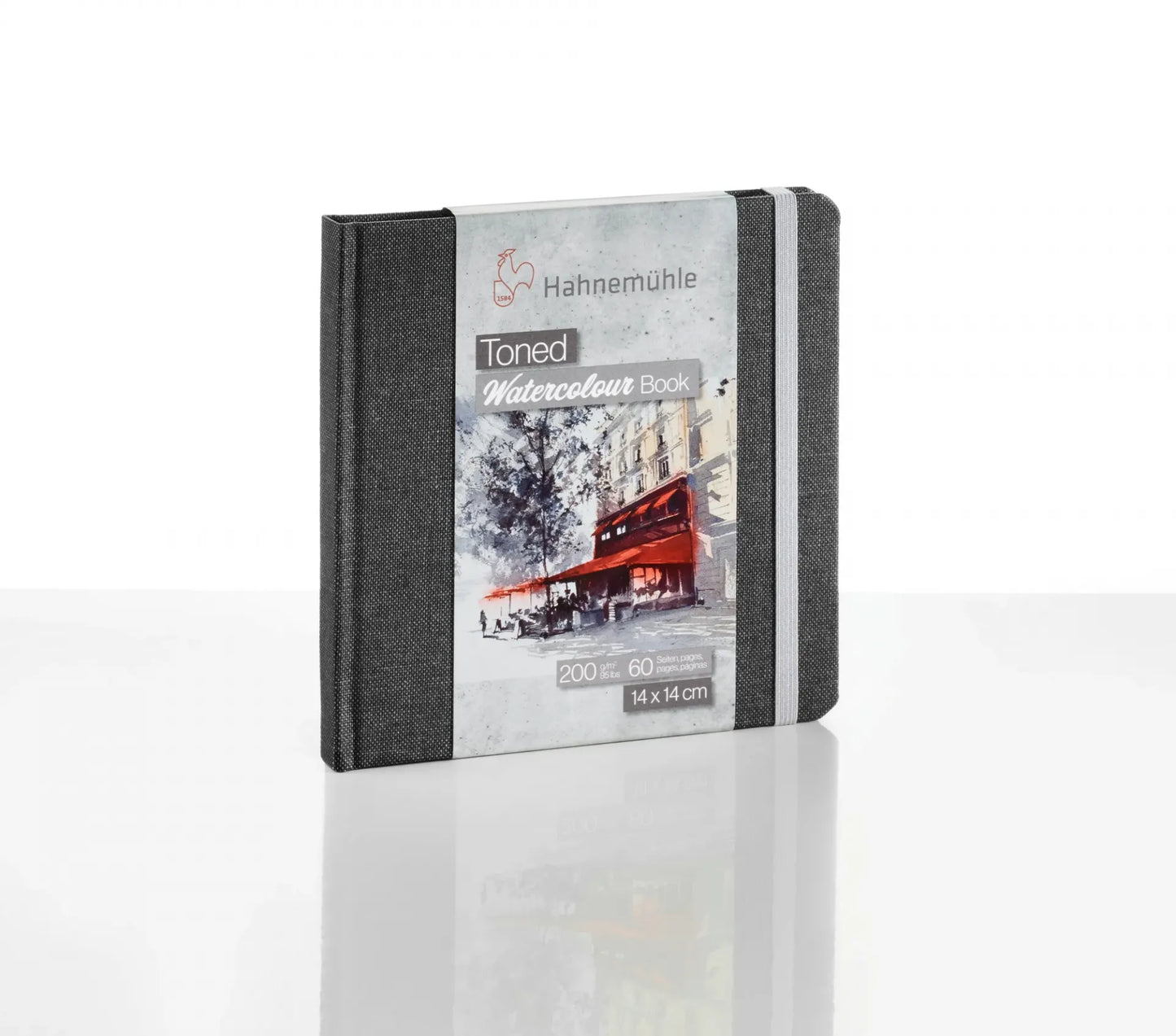 Hahnemuhle Toned Watercolor Book 200gsm Grey 5.5x5.5