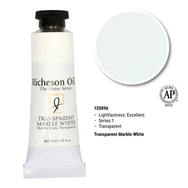 Richeson Oil Transparent Marble White 1.25oz