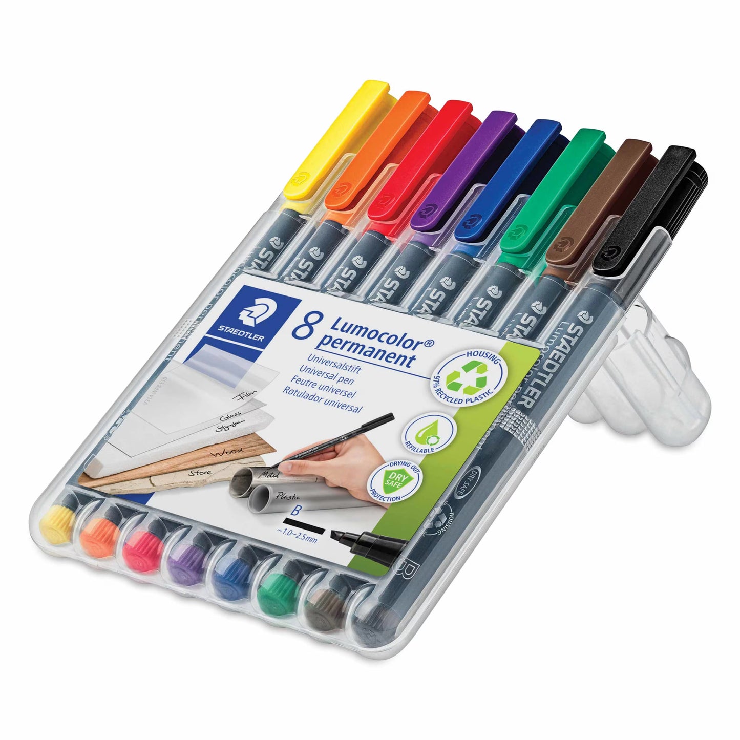 Staedtler Lumocolor Broad Tip 8 Piece Set