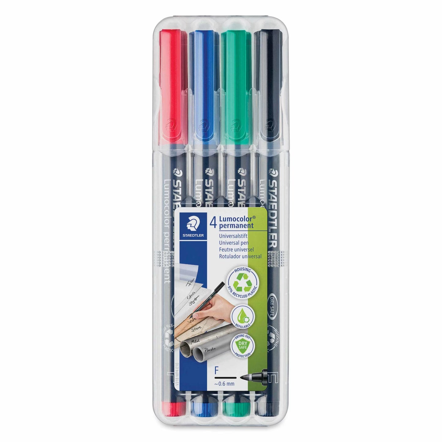 Staedtler Lumocolor Fine Tip 4 Piece Set