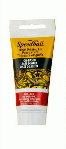 Speedball® Oil-Based Block Ink Red 1.25oz