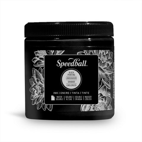 Speedball Block Ink 8ozs Black Water-Soluble