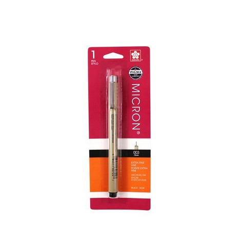 Sakura Pigma Micron 003 .15mm carded
