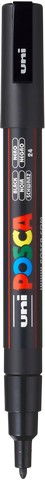 Posca Paint Marker, PC-3M Fine, Black