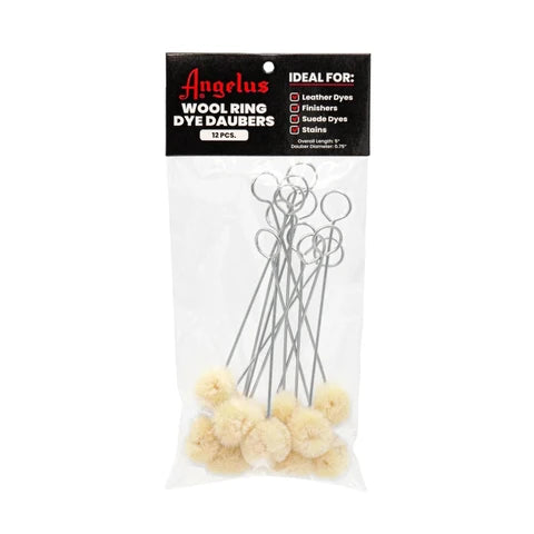 Angelus Wool Ring Dye Daubers, 12 pk.