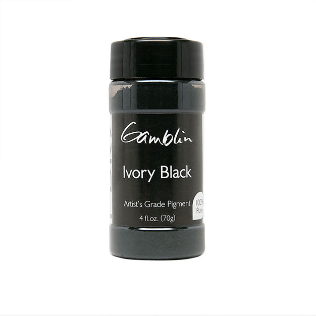 Gamblin Dry Pigment Ivory Black 4oz