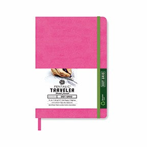 Pentalic Journal Pocket Dot Grid 6x8 Bright Pink