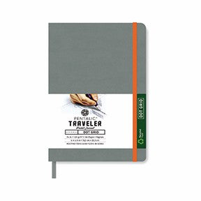 Pentalic Journal Pocket Dot Grid 6x8 Gray