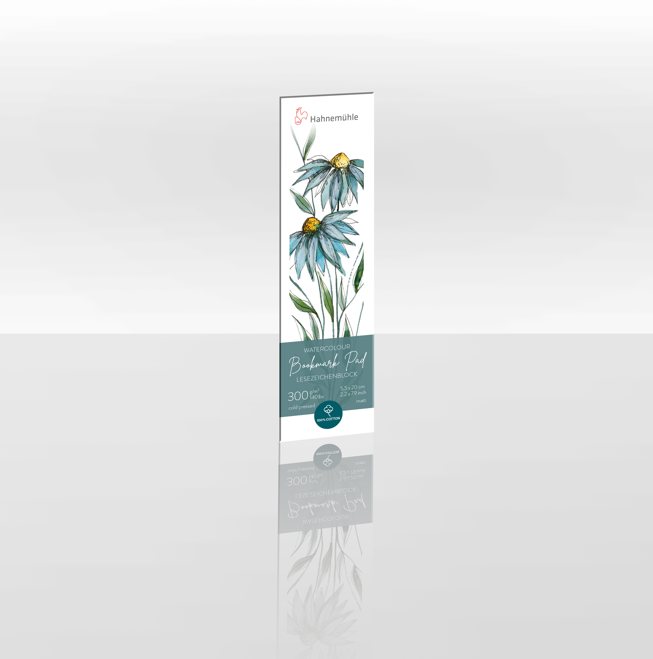 Hahnemuhle 2"x8" Watercolor Bookmark Pad Cold Press 15 sheet