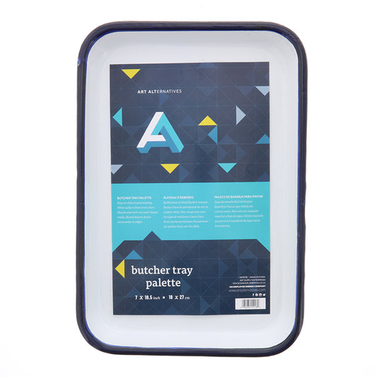 Art Alternatives Enamel Butcher Tray Palette 7x10.5 ⚠️