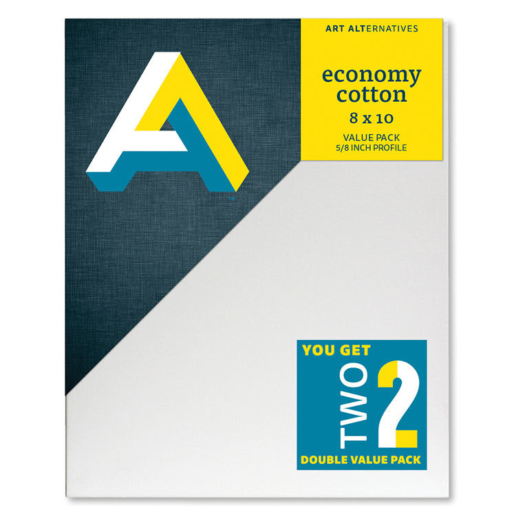 Economy Cotton Canvas 8x10 2 Pack 5/8in Profile