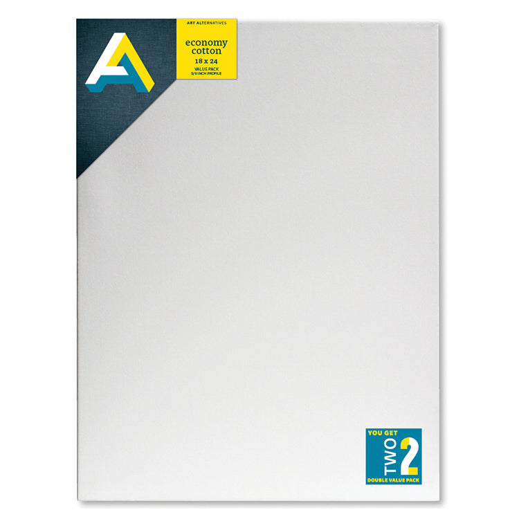 Economy Cotton Canvas 18x24 2 Pack 5/8in Profile