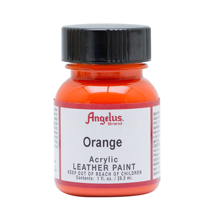 Angelus Leather Paint Orange 1oz Bottle