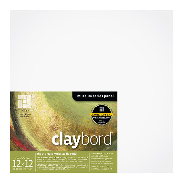 Ampersand Claybord Panel 12x12