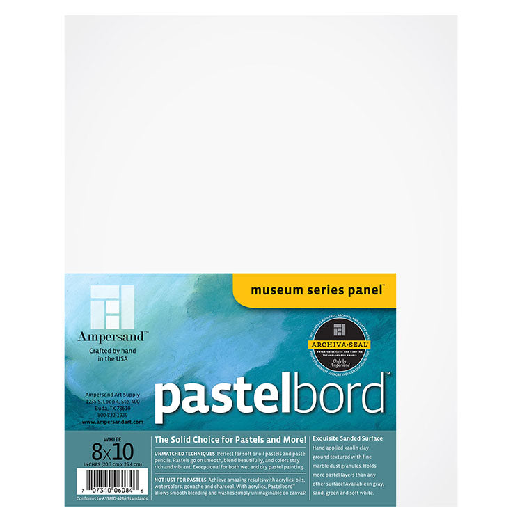 Ampersand Pastelbord Panel 8x10 White