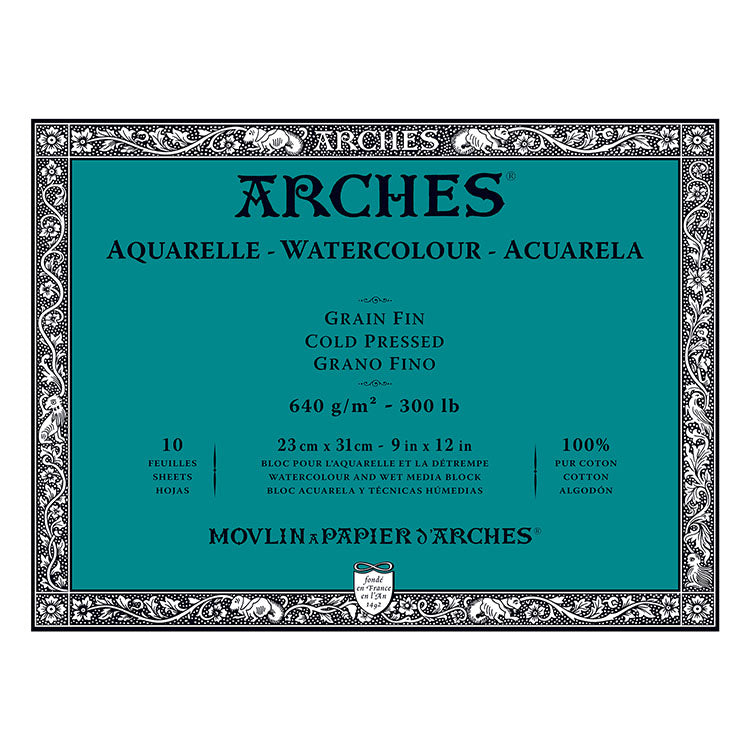 Arches Watercolor Block Cold Press 300lb 9x12