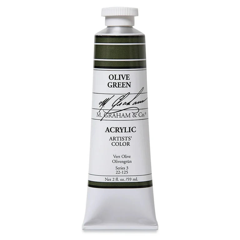 M Graham Artists Acrylic Olive Green 59ml Tube