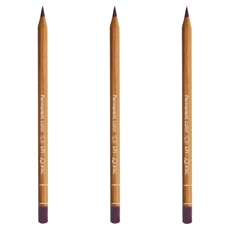 Caran d'Ache Luminance Pencil Light Aubergine Box of 3
