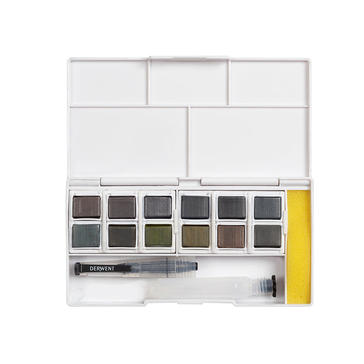 Derwent Graphitint Paint Pan 12 Color Set