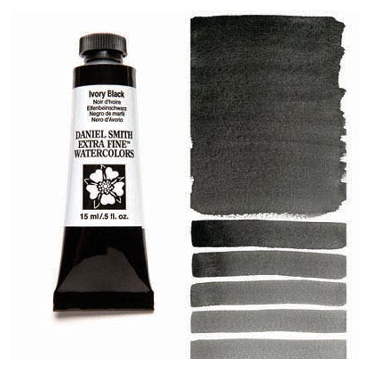 Daniel Smith Extra Fine Watercolor Ivory Black 15ml
