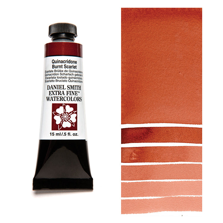 Daniel Smith Extra Fine Watercolor Quinacridone Burnt Scarlet 15ml