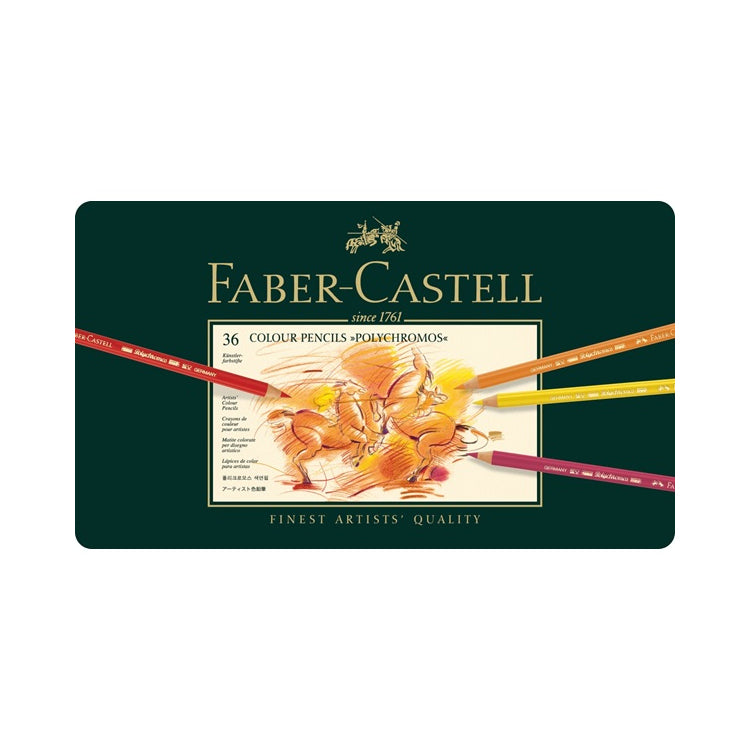 Faber Castell Polychromos Pencil Set Tin of 36