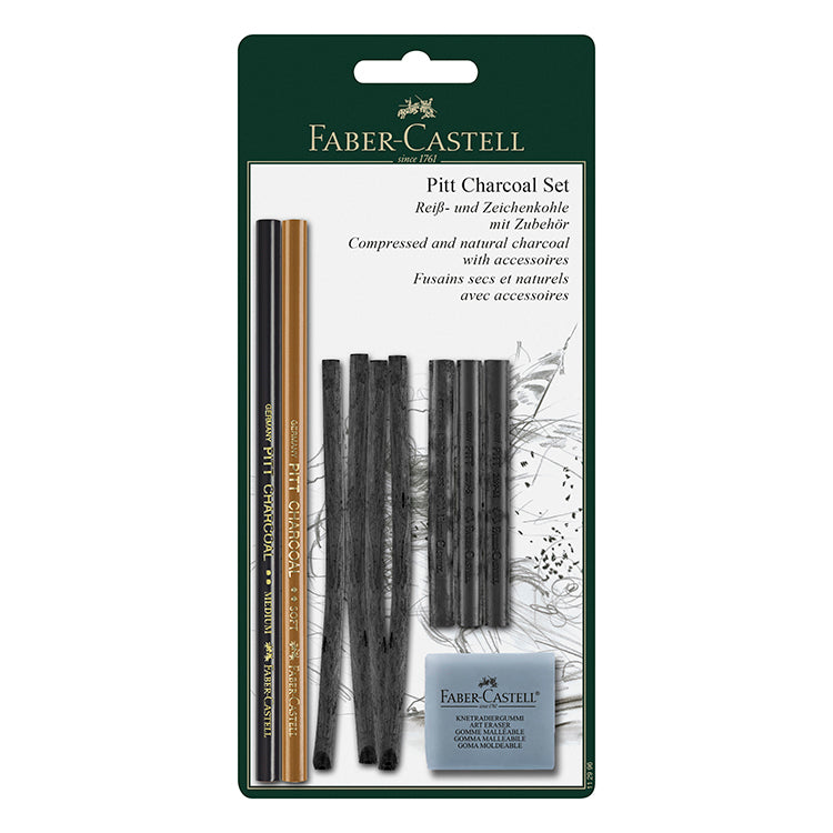 Pitt 10 Piece Charcoal Drawing Set