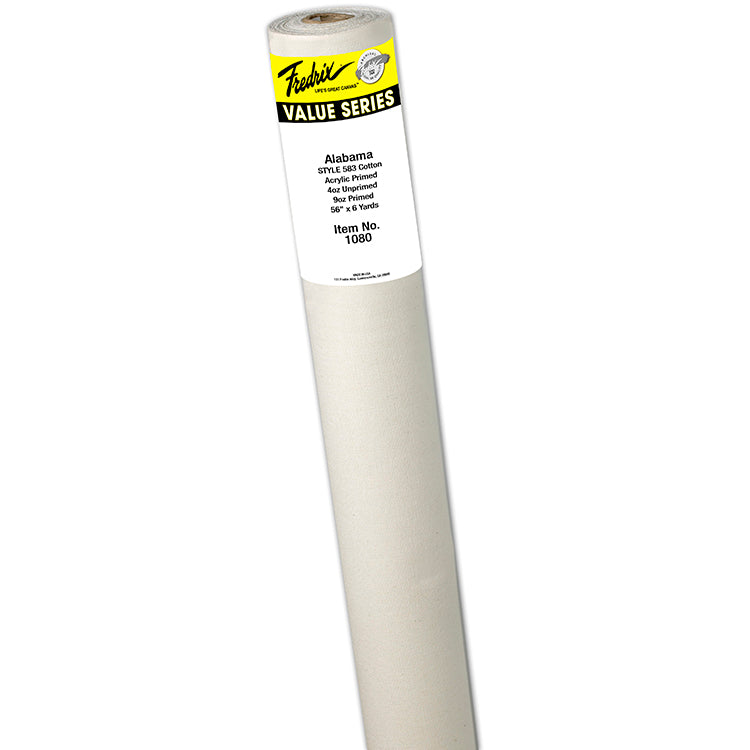 Fredrix Series 583 Alabama Primed Cotton Canvas Roll 56in x 6yds