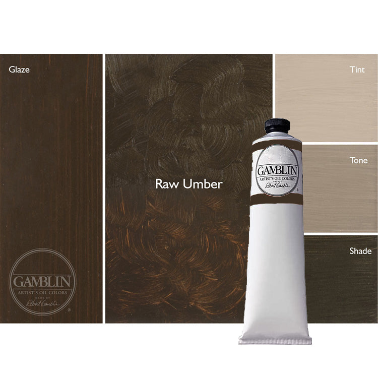 Gamblin Artist Oil Color 150ml Raw Umber