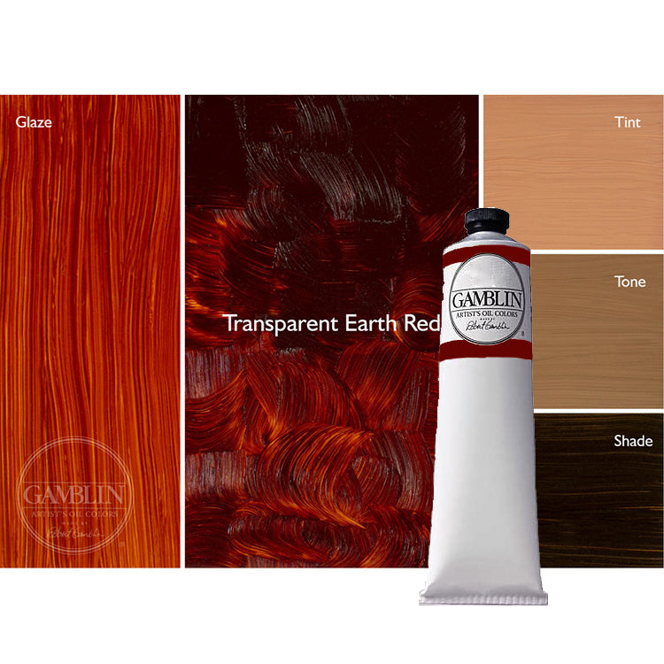 Gamblin Artist Oil Color 150ml Transparent Earth Red