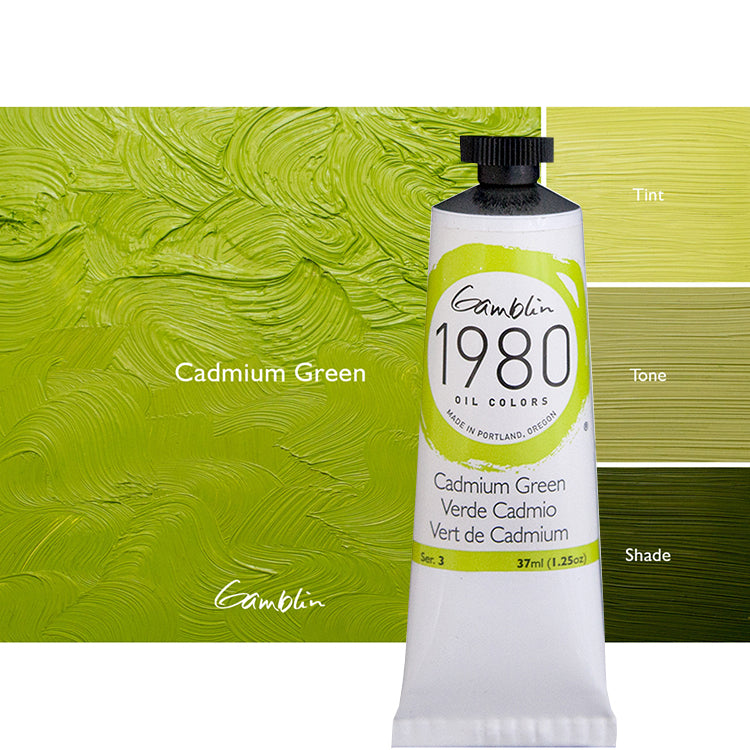 Gamblin 1980 Oil 37ml Cadmium Green ⚠️