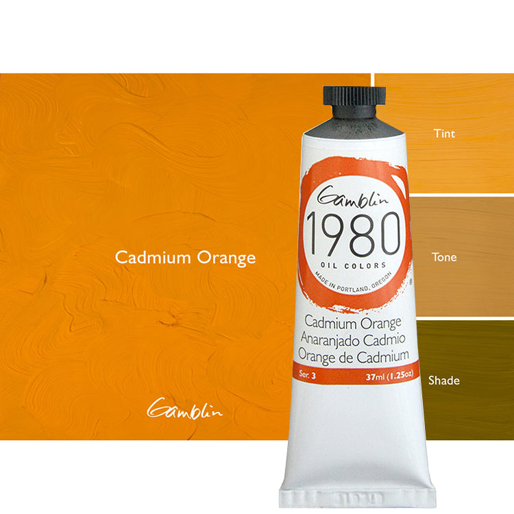 Gamblin 1980 Oil 37ml Cadmium Orange ⚠️