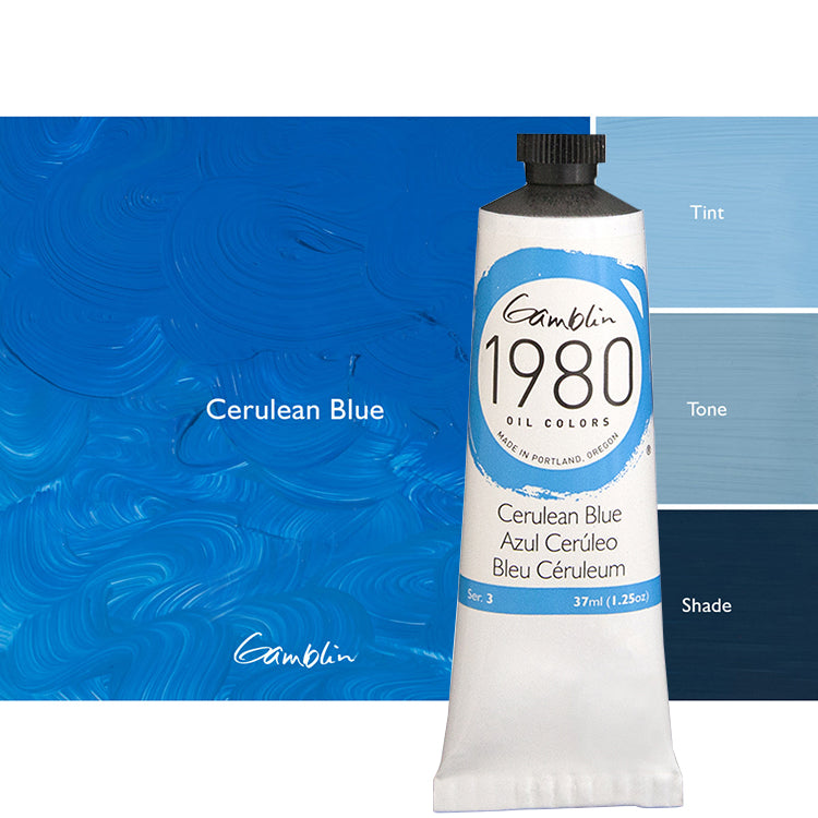 Gamblin 1980 Oil 37Ml Cerulean Blue ⚠️