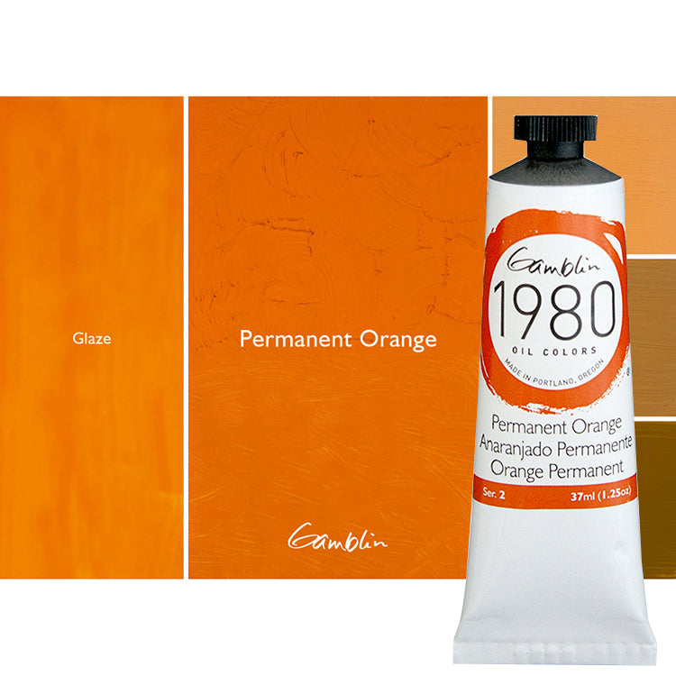 Gamblin 1980 Oil 37Ml Permanent Orange