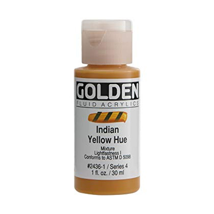 Golden Fluid Acrylic Indian Yellow Hue 1oz ⚠️