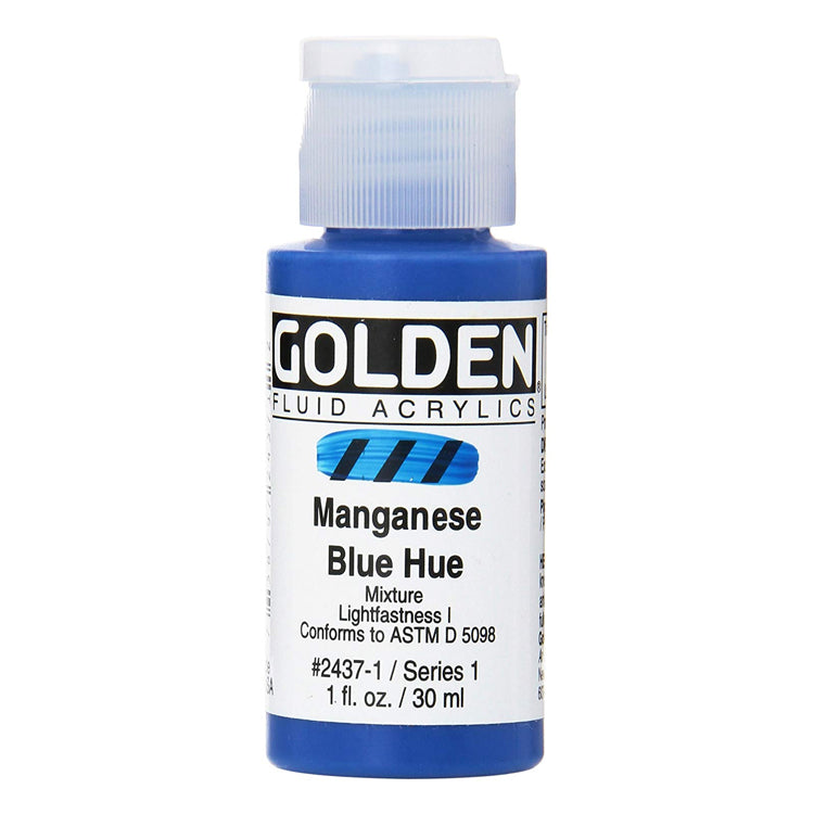 Golden Fluid Acrylic Manganese Blue Hue 1oz
