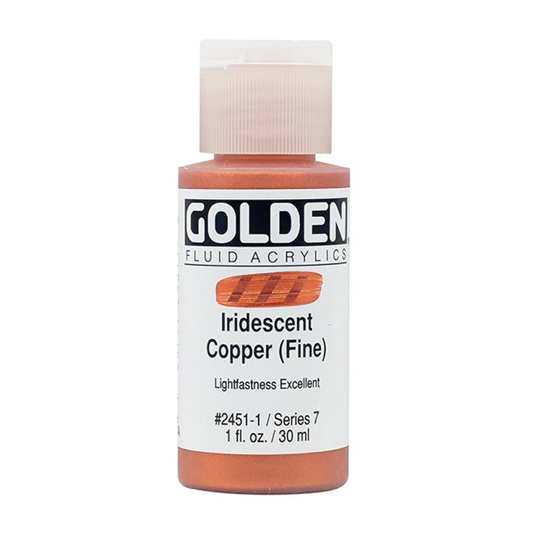 Golden Fluid Acrylic Iridescent Copper Fine 1oz