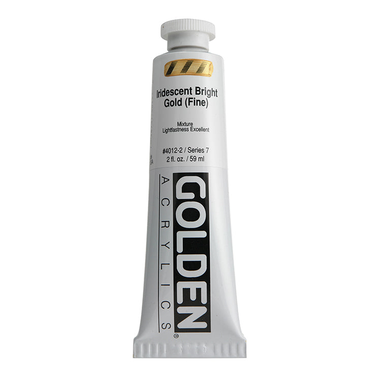 Golden Heavy Body Acrylic Iridescent Bright Gold 2oz ⚠️