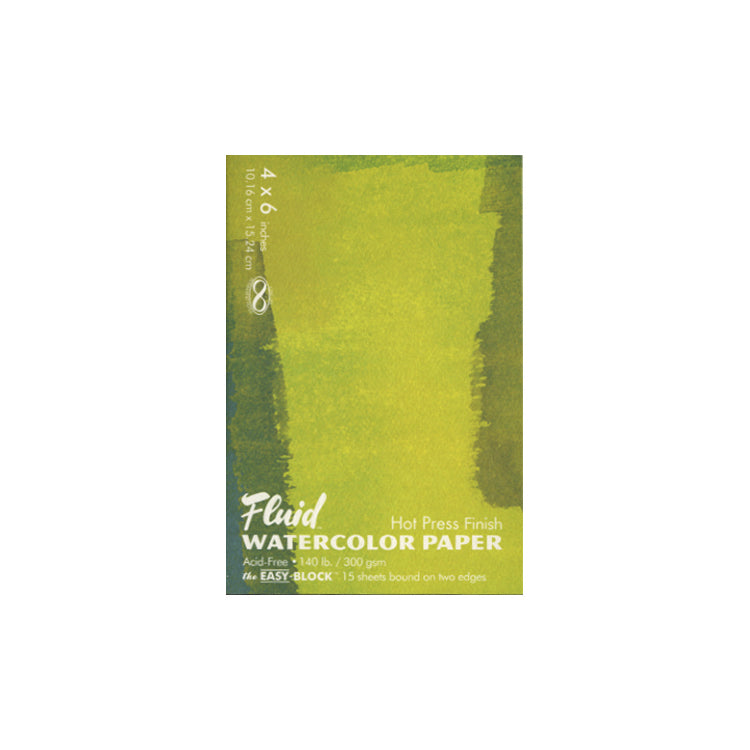 Global Fluid Watercolor Hot Press Easy Block 4x6