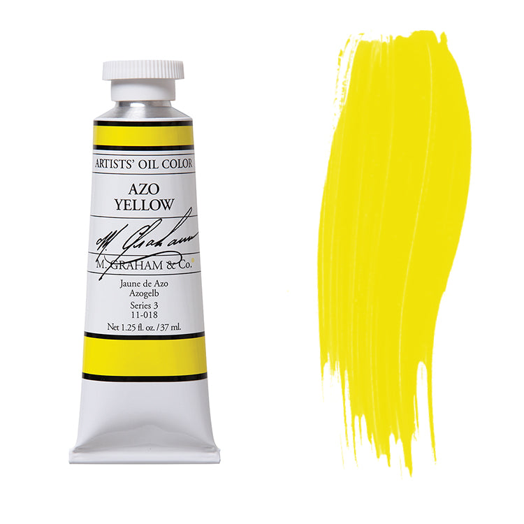 M. Graham Artist Oil Color Azo Yellow 1.2 5oz