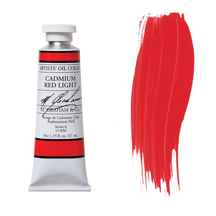 M. Graham Artist Oil Color Cadmium Red Light 1.25oz