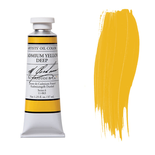 M. Graham Artist Oil Color Cadmium Yellow Deep1.25oz