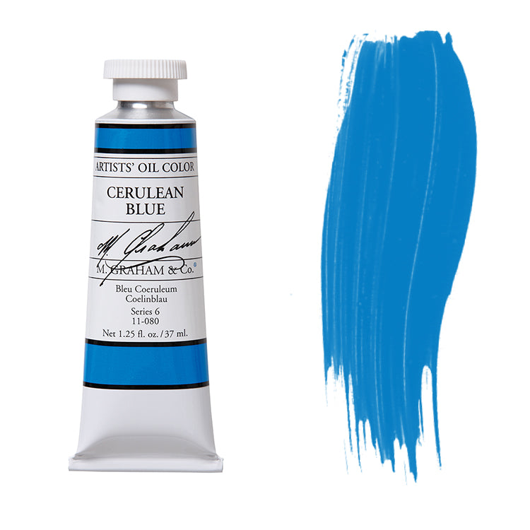 M. Graham Artist Oil Color Cerulean Blue 1.25oz