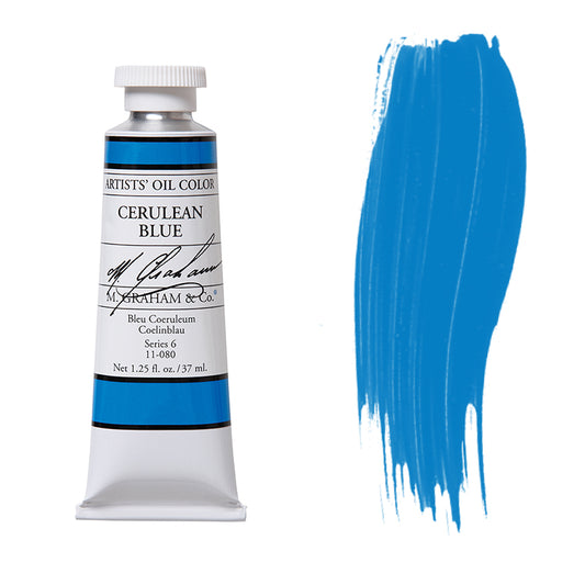 M. Graham Artist Oil Color Cerulean Blue 1.25oz