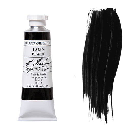 M. Graham Artist Oil Color Lamp Black 1.25oz