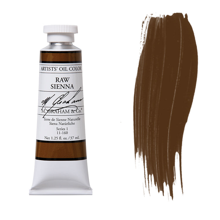 M. Graham Artist Oil Color Raw Sienna 1.25oz