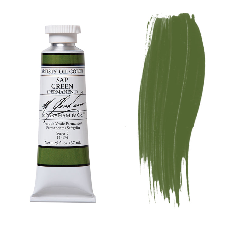 M. Graham Artist Oil Color Sap Green 1.25oz
