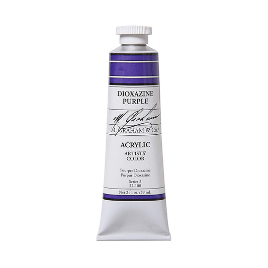 M Graham Artists Acrylic Dioxazine Purple 60ml Tube