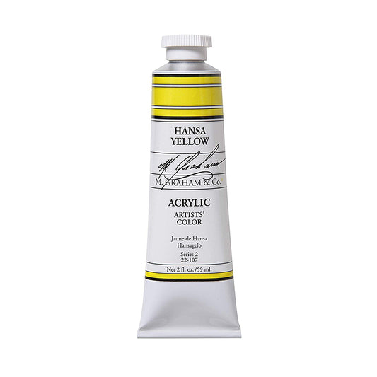 M Graham Artists Acrylic Hansa Yellow 60ml Tube