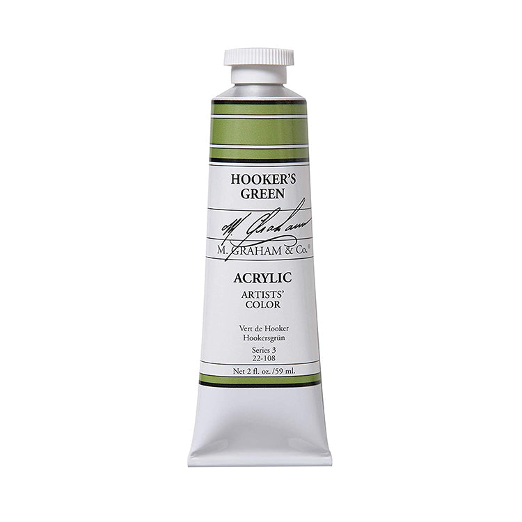M Graham Artists Acrylic Hookers Green 60ml Tube